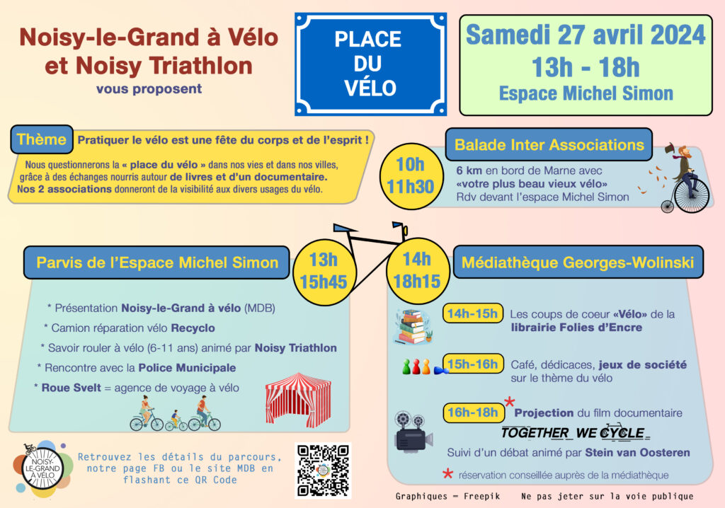 Affiche détaillant le programme de la journée.