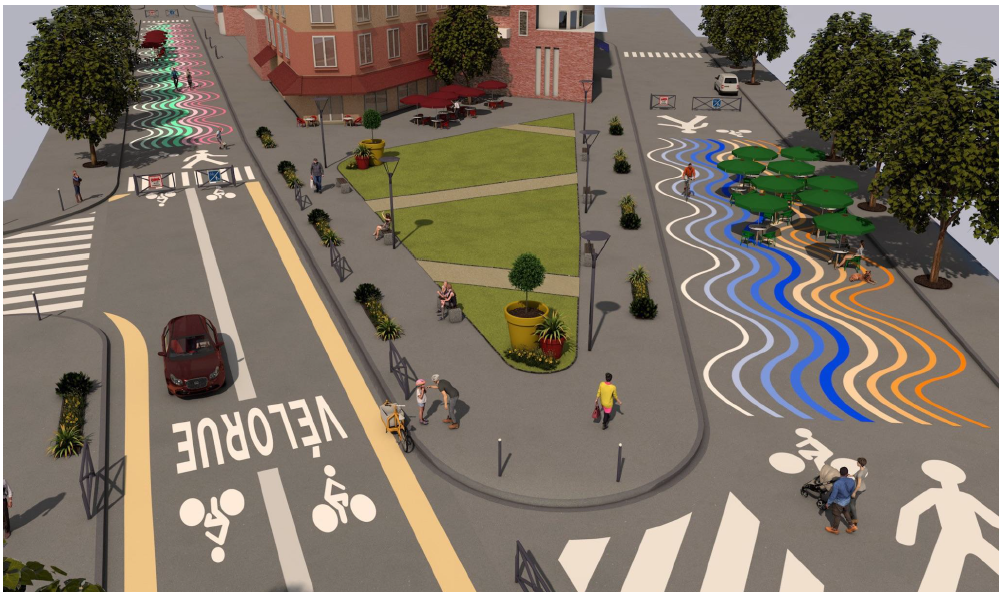 Proposition pour Romainville : aménagement de l'avenue de Verdun