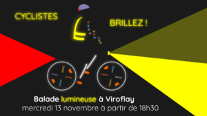Cyclistes, brillez : balade lumineuse à Viroflay le 13 novembre à 18h30